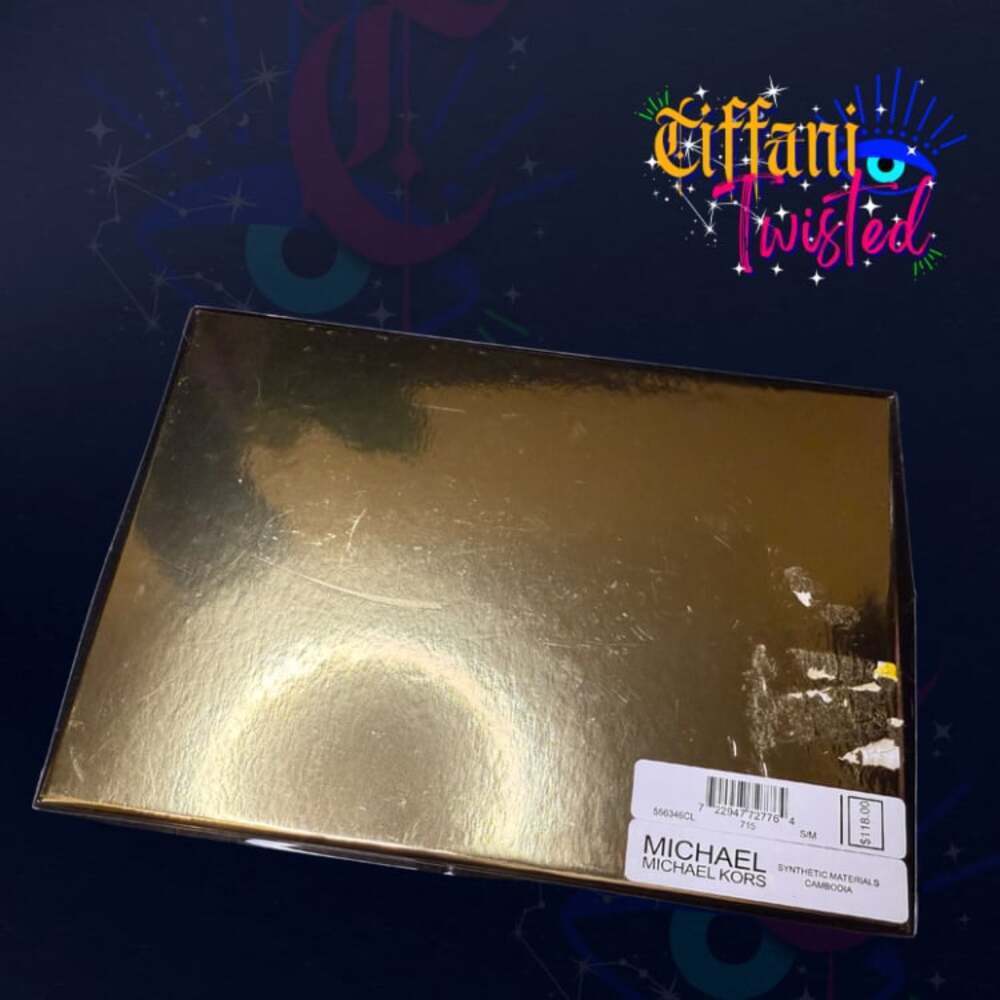 Michael Kors Adjustable Belt Bag Gold Signature NWT In Box - Picture 2 of 4